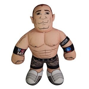 WWE John Cena Plush Doll 2011 Brawlin Buddies Wrestling Talking Stuffed Toy 16"
